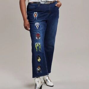 Her Universe Star Wars dark wash blue denim high rise jeans Size 11
